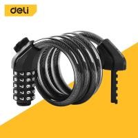 ราคา Deli สายล็อคจักรยาน ที่ล็อคจักรยาน ล็อคจักรยาน สายล็อคอเนกประสงค์ ตั้งรหัสได้5หลัก พกพาง่าย กันสนิม Cable Lock (22746680275)