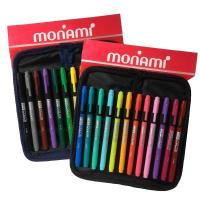 ราคา ปากกาสี MONAMI Live Color Pens ชุดปากกาสีน้ำ ไลฟ์คัลเลอร์ 12 สี พร้อมกระเป๋าดินสอ (1 กล่อง) (14321181198)
