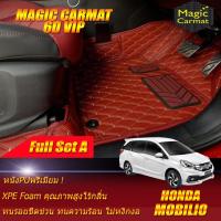 ราคา Honda Mobilio 7ที่นั่ง 2014-รุ่นปัจจุบัน Full Set A (เต็มคันรวมถาดท้าย A) พรมรถยนต์ Honda Mobilio พรม6D VIP Magic Carmat (5360344791)