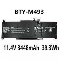 ราคา BTY-M493 11.4V 3448mAh 39.3Wh แบตเตอรี่สําหรับ MSI PRESTIGE 14 A10SC B10MW SUMMIT E14 A11SCS (51812143698)