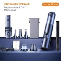ราคา Portable Car Vacuum Cleaner 100W High Power Handheld Mini Cordless Vacuum Air Duster for Car Home O (44555043724)