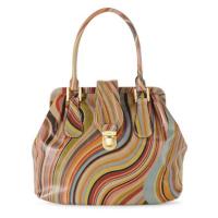 ราคา กระเป๋า Paul Smith Swirl Pattern Globe Multi มือสอง (23646189989)