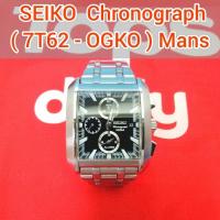 ราคา นาฬิกาผู้ชาย SEIKO (7T62-OGKO) Chronograph Mans สายยาว 20cm. ข้อมือใหญ่ ก็ใส่ได้ ข้อมือเล็กกว่า 20cm. ก็ตัดออกได้ (11750415633)