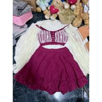 ราคา ชุดว่ายน้ำไซส์ L เสื้อแขนยาวลูกไม้ กระโปรงมีกางเกงด้านใน ผ้านิ่ม (42073478793)