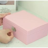 ราคา Terra Craft กล่องใส่เครื่องประดับหนัง ถาด3ชั้น มีตัวล็อค กล่องเก็บเครื่องประดับ กล่องPUใส่เครื่องประดับกล่องใส่ต่างหู (55262560412)