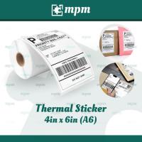ราคา สติ๊กเกอร์กันความร้อนม้วน - A6 Size / 4 x 6in Thermal Sticker Roll ป้ายสติ๊กเกอร์กันความร้อน (42367805527)