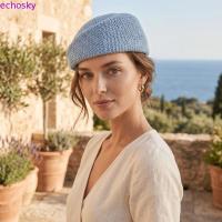 ราคา ECHOSKY ฟาง Pillbox หมวก, Elegant สานฟาง Beret หมวกผู้หญิง Teardrop Fedoras ง่ายกล่องยาหมวก Beach Visor (56662383728)