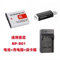 ราคา Sony DSC-W80 W90 W200 W210 W220 กล้อง NP-BG1 แบตเตอรี่ + เครื่องชาร์จ + เครื่องอ่านการ์ด (48211116825)