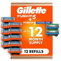 ราคา Gillette Fusion5 และ ProGlide Mens Razor Blade Refills, 5 ใบมีด, Variety Pack, 12 นับ LEBP (53111715160)