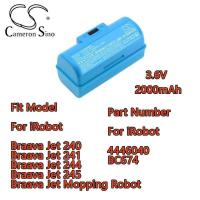ราคา iRobot แบตเตอรี่สูญญากาศสำหรับ 240 241 244 245 Braava Jet หุ่นยนต์ถูพื้น 4446040 BC674 (42976337501)