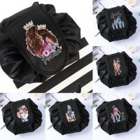 ราคา Drawstring Lazy Cosmetic Bag Wash Female Make Up Pouch Portable Mom Print Toiletry Beauty Case Mom Gift (54761336805)