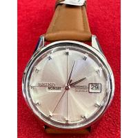 ราคา SEIKO SEIKOMATIC DIASHOCK 26 Jewels Automatic ตัวเรือนสแตนเลส นาฬิกาผู้ชาย มือสองของแท้ (20490209100)