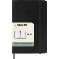 ราคา Moleskine 2026 Weekly Diary - เริ่มต้นเดือนมกราคม 12 เดือน ปกอ่อน ภาพพิมพ์แนวนอน กระเป๋าและขนาดใหญ่ สีดํา (29040631277)