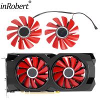 ราคา I2 ชิ้น/ล็อตสําหรับ HIS/SAPPHIRE/XFX RX 570 RS RX470 RX480 กราฟิกการ์ด Cooler พัดลมเปลี่ยน 85 มม.FY09010H12LPB การ์ดพัดลม* (44912102682)