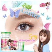 ราคา คอนแทคเลนส์ ลาย Little Glitter สีเทา ยี่ห้อ Pretty doll Dia 14.0 (3152185599)