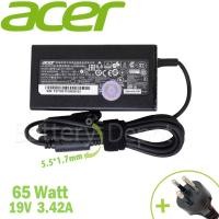 ราคา รุ่นใหม่ Acer Adapter ของแท้ (สำหรับ Acer All-In-One Aspire Z1-601 AIO ) 65W 5.5mm สายชาร์จ Acer, อะแดปเตอร์ (51954583226)