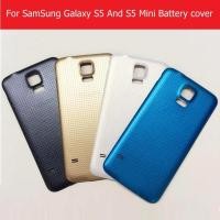 ราคา ฝาหลังแบตเตอรี่สําหรับ Samsung Galaxy S5 i9600 G900 ด้านหลังสําหรับ Galaxy S5 mini G800 ฝาหลังกรณี (58107016058)