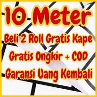 ราคา MERAH กระดาษติดผนังห้องนอน 10 เมตร กระดาษติดผนังห้องนอน สติ๊กเกอร์ติดผนังห้องนอน BLACK WHITE BLUE PINK ORANGE RED MARBLE BLACK WHITE GREY CREAM BLUE BRICK MOTIF (49806203431)