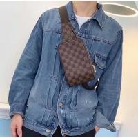 ราคา LV. Geronimos Damier Bag (คาดอกดามิรุ่นใหม่ ซิปเดียว สายยาว) แท้% (7638323679)
