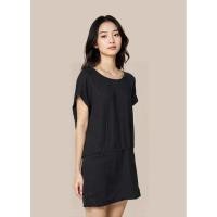 ราคา เดรสสั้นผ้ายืดสีดำแบรนด์ ESPRIT Made in Turkey (24312505317)