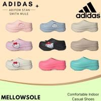 ราคา ของแท้ 100%adidas originals AdiFOM Stan Smith Muleรองเท้าลำลองใส่ในบ้าน พื้นหนา ยกส้นสูง (43531778329)