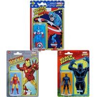ราคา Hasbro Marvel ตัวละครในตํานาน 12 ซม. ตุ๊กตา Retro กัปตันอเมริกา Iron Man Panther F2652 ตุ๊กตา (26294806947)