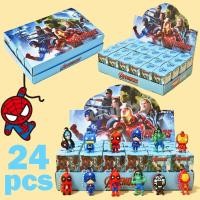 ราคา 24 Superman พวงกุญแจ Spider-Man Iron Man กัปตันอเมริกากระเป๋าเป้สะพายหลัง Charms ของขวัญวันเกิดเด็ก (50411321889)