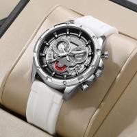 ราคา Megir นาฬิกาควอทซ์ Multi-Function Chronograph Clown นาฬิกาผู้ชายรุ่นหกมือ megir 2248 (50511928680)