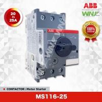 ราคา อุปกรณ์สตาร์ทมอเตอร์ ยี่ห้อ ABB รุ่น Motor Starter MS116-25 (27553069554)