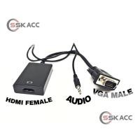 ราคา ตัวแปลงสายเคเบิล VGA เป็น HDMI พร้อมเสียงพลังงาน Micro USB / ขั้วต่อ SSKACC-COMPUTER (49510836463)
