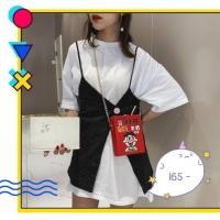 ราคา กระเป๋ากล่องสะพายข้าง น่ารักๆ กระเป๋าสะพายข้างผู้หญิง กระเป๋าแฟชั่น พร้อมส่ง สี แดง (7908685701)