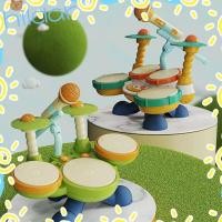 ราคา HLAR กลองชุดของเล่น,เปียโนพลาสติก Montessori ของเล่น,กลองมัลติฟังก์ชั่นเครื่องเพอร์คัชชันของขวัญวันเกิด (57561991020)