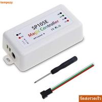 ราคา TEMPOZY ไฟ LED Controller, DC5-24V SP105E SP107E SP108E LED พิกเซล Strip Controller, บลูทูธ WIFI Build-in MIC แอดเดรส LED Music Controller สําหรับ WS2812B WS2811 LED Strip (53212228535)