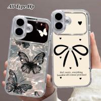 ราคา HP Iphon 16 16 Pro Max 13 12 15 PRO MAX 11 XR 17 Pro Max 17 Pro ซิลิโคนน่ารักผีเสื้อริบบิ้น NC 1775 (47411552214)