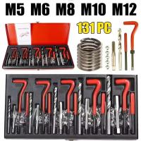 ราคา ชุดซ่อมเกลียวสปริง ต๊าปเกลียว131PCS M5 M6 M8 M10 M12 ชุดซ่อมเกลียว บล็อกเครื่องยนต์ เครื่องมือซ่อมเเซมบล็อกเครื่องยนต์ (44607369744)
