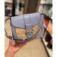 ราคา Coach C2806 Georgie Saddle Bag In Signature Canvas กระเป๋าสะพายข้าง