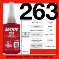 ราคา HIGH STRENGTH QR CODE SCAN 50ml 263 RED Bolt Nut Thread Sealant สกรูกาวกาว LockER Loctite DIY มอเตอร์ RIM (29890115731)