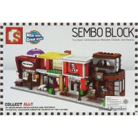 ราคา เลโก้ sembo block Mini world, Great dreams.เลโก้นาโน ตัวต่อ ร้านค้า เมืองจำลอง ฝึกสมาธิ เสริมสร้างพัฒนาการ (5754472569)