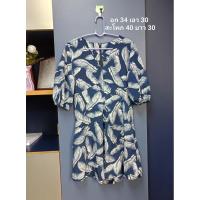 ราคา ส่งต่อ จั๊มสูทขาสั้น ลายขนนก (25360335975)
