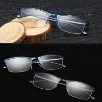 ราคา High Quality Rectangle Mens Half Frame Style Blue Film Anti-radiation Reading Glasses Presbyopia Eyewear (7928501628)