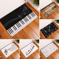 ราคา พรมเช็ดเท้า พิมพ์ลายโน้ตดนตรี เปียโน กันลื่น สําหรับตกแต่งห้องครัว ห้องน้ํา ห้องอาบน้ํา (17646366941)