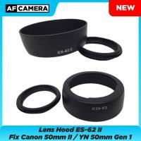 ราคา LensHood ES62 II สกรูเลนส์ ES-62 II สําหรับ Fix YN Yongnuo 50 มม.Gen 1 Canon 50 มม.F1.8 Mark II เลนส์คงที่ (14693339883)