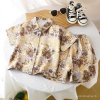 ราคา ชุดเด็กชายฤดูร้อน ชุดแขนสั้นขาสั้น สไตล์เสื้อลOOSE สำหรับทารกและเด็กเล็ก (43529188951)