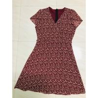 ราคา เดรสสีแดงอิฐไขว้หน้าแขนบัว (6974622047)