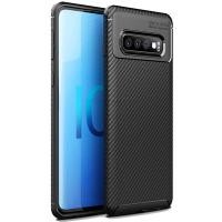 ราคา Carbon II TPU Case Samsung Galaxy S10 - Casing Black Soft Armor Original Black Shock Cover (28334868811)