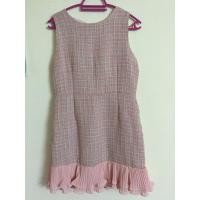 ราคา เดรสผ้าทวิต สีส้มโอรสแต่งระบาย อก32 (26801059451)
