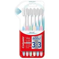 ราคา คอลเกตแปรงสีฟันสลิมซอฟท์ดีพคลีนขนแปรงนุ่มพิเศษ แพค 6 Colgate Slim Deep Clean TB X6 [หมายเลขบาร์โค้ด 8850006942987 ] (58159724903)