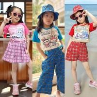 ราคา ชุดแฟชั่นเด็ก ชุดเซตเด็ก ลายการ์ตูน ลาบูบู้ (labubu) พร้อมหมวก ชุดเสื้อผ้าเด็กลาบูบู้ (24228687349)