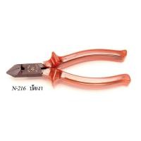 ราคา KEIBA N-216 คีมปอกสาย ด้ามหนา 6" ปัดเงา ญี่ปุ่นแท้ คีมปอกสายไฟ เคบ้า N-216-PVH (23015687207)