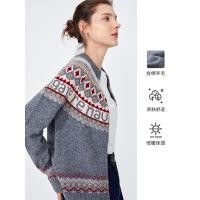 ราคา [ขนสัตว์] Navigare Italian Small Sailing Phil Island Style Sweater Jacket Women Autumn Winter New Style Zipper Cardigan (53052331543)